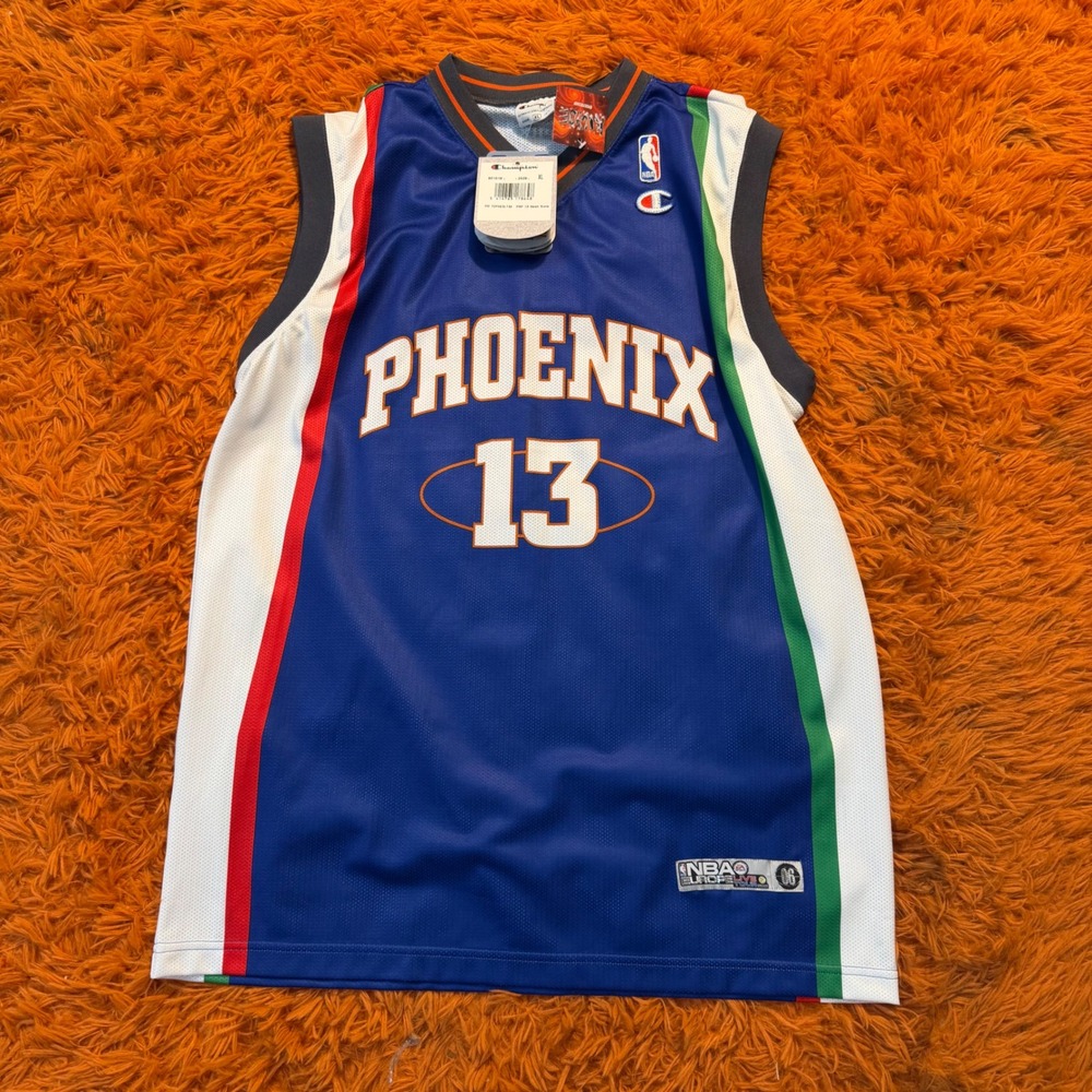 Champion Steve Nash Phoenix Suns NBA Europe Live Tour 2006 Jersey Mens XL Blue